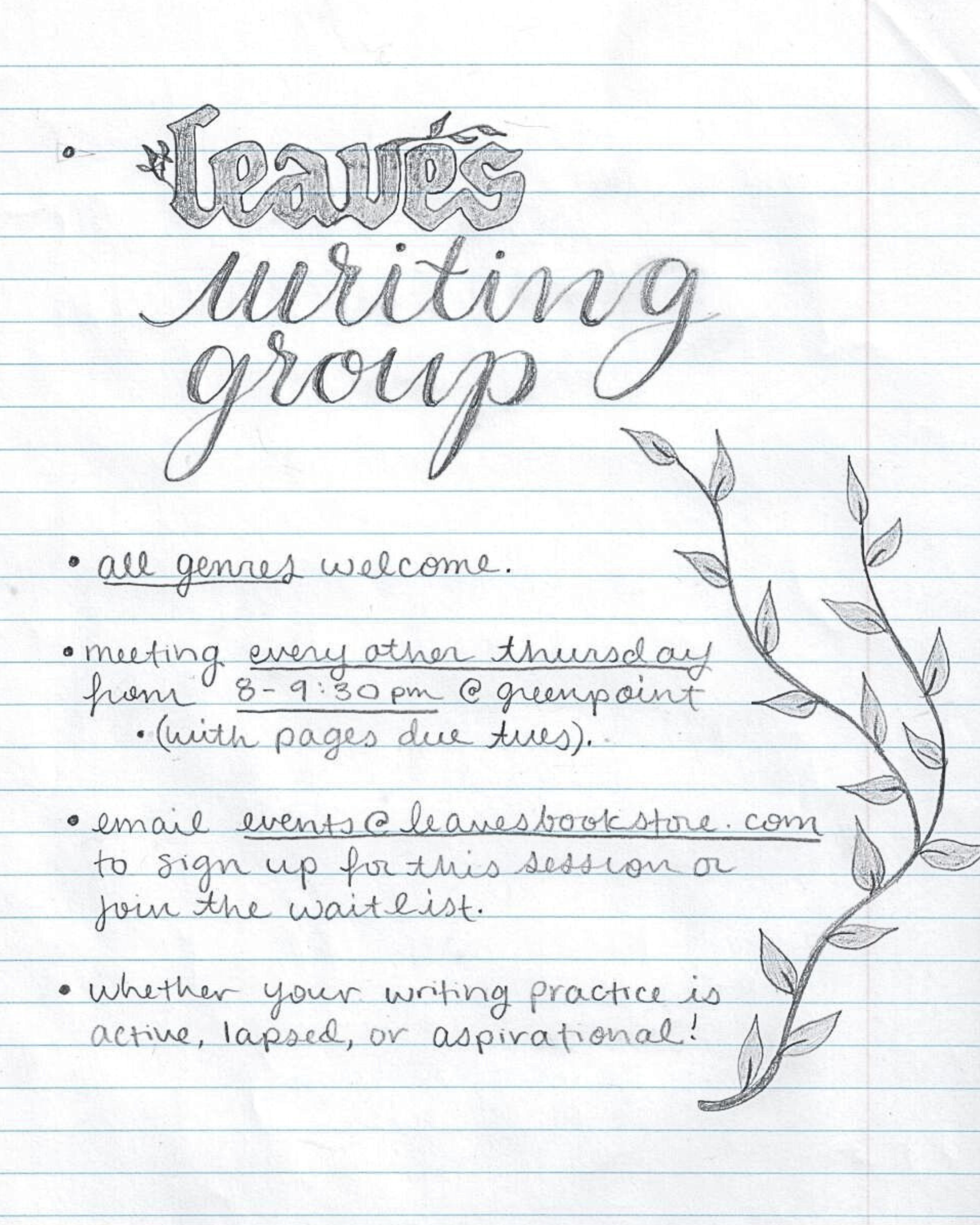 writing group